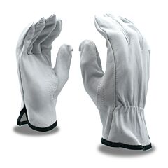Cordova 8500L Gloves, Premium Grain Goatskin Driver, Unlined, Shirred Elastic Back, Keystone Thumb, Size Large