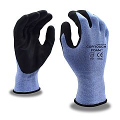 Cordova 6893Xs Gloves, Cor-Touch Foam 13-Gauge, Gray Nylon Shell, Black Micro-Foam Nitrile Palm Coating, Size X-Small