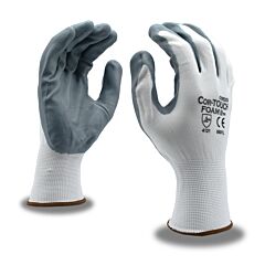 Cordova 6891Xs Gloves, Cor-Touch Foam Ii 13-Gauge, White Nylon Shell, Gray Foam Nitrile Palm Coating, Size X-Small
