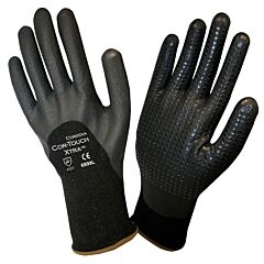 Cordova 6899Xxl Gloves, Cor-Touch Xtra 13-Gauge, Black Nylon/Spandex Shell, 3/4 Black Foam Nitrile/Pu Coating, Black Nitrile Dots, Size 2X-Large