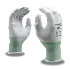 Cordova 6895Xl Gloves, Cor-Touch Lite Premium, 15-Gauge, White Nylon Shell, White Polyurethane Palm Coating, Size X-Large