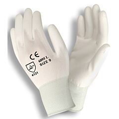 Cordova 6895Cxl Gloves, Standard, 13-Gauge, White Nylon Shell, White Polyurethane Palm Coating, Size X-Large