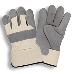 Cordova 7500S Gloves, Tuf-Cor, Heavy Side Split Leather, White Canvas Back, Rubberized Safety Cuff, Aramid Sewn, Size Small