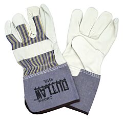 Cordova 8310S Gloves, Outlaw Premium Grain Leather Palm, Striped Canvas Back, Rubberized Gauntlet Cuff, Size Small