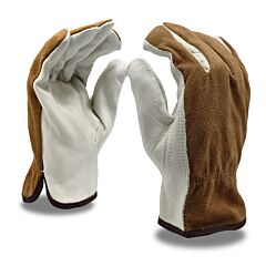 Cordova 8232Xl Gloves, Select Grain Cowhide Driver, Brown Split Cowhide Back, Unlined, Keystone Thumb, Size X-Large