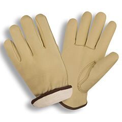 Cordova 8248Xl Gloves, Standard Grain Cowhide Driver, Thermal Lined, Shirred Elastic Back, Keystone Thumb, Size X-Large