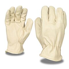 Cordova 8821S Gloves, Premium Grain Pigskin Driver, Unlined, Shirred Elastic Back, Keystone Thumb, Size Small