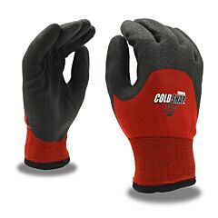 Cordova 3905Xxl Gloves, Cold Snap Max Two-Ply, Red Nylon Shell, Brushed Acrylic Terry Lining, 3/4 Black Foam Pvc Coating, Ansi Cut Level A3, Size 2X-Large