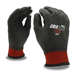 Cordova 3915M Gloves, Cold Snap Xtreme Two-Ply, Red Nylon Shell, Brushed Acrylic Terry Lining, Full Black Foam Pvc Coating, Ansi Cut Level A3, Size Medium