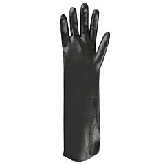 Cordova 5018 Gloves, Black Pvc, Smooth Finish, Interlock Lined, 18-Inch, Size Large