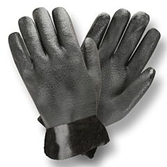 Cordova 5110I Gloves, Black Double Dipped, Etched Grip, Interlock Lined, 10-Inch, Size Large