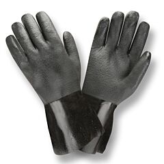 Cordova 5112I Gloves, Black Double Dipped, Etched Grip, Interlock Lined, 12-Inch, Size Large