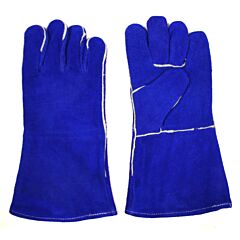 Cordova 7609 Gloves, Regular Shoulder Leather Welder, One-Piece Back, Full Sock Lining, Blue, Size Large