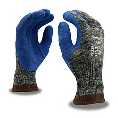 Cordova 3736Xl Gloves, Power-Cor Max 10-Gauge Aramid/Steel/Cotton, Blue Latex Palm Coating, Ansi Cut Level A4, Size X-Large