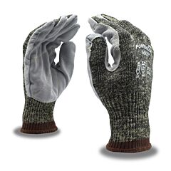 Cordova 3737Xl Gloves, Power-Cor Max 10-Gauge Aramid/Steel/Cotton, Split Cowhide Leather Palm, Pigskin Forchettes, Ansi Cut Level A5, Size X-Large