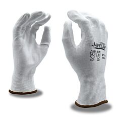 Cordova 3711M Gloves, Javelin White 13-Gauge Hppe Shell, White Polyurethane Palm Coating, Ansi Cut Level A2, Size Medium