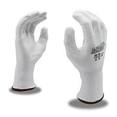 Cordova 3712Xxl Gloves, Mirage White 13-Gauge Hppe Shell, White Polyurethane Coating, Ansi Cut Level A2, Size 2X-Large