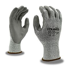 Cordova 3716Gxxl Gloves, Caliber Salt & Pepper 13-Gauge Hppe Shell, Gray Polyurethane Palm Coating, Ansi Cut Level A2, Size 2X-Large