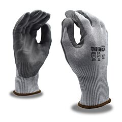 Cordova 3731Xl Gloves, Threshold 13-Gauge, Gray Hppe/Steel/Glass Fiber Shell, Gray Polyurethane Palm Coating, Ansi Cut Level A5, Size X-Large