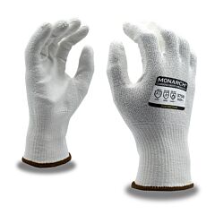 Cordova 3750Xl Gloves, Monarch-Pu, 13-Gauge, White High Performance Shell, White Polyurethane Palm Coating, Ansi Cut Level A3, Size X-Large
