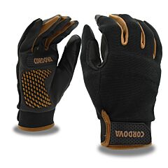 Cordova 99302 Gloves, Pit Pro Synthetic Leather With Raised Silicone Palm, Touchscreen Fingers, Hook & Loop Closure, Medium
