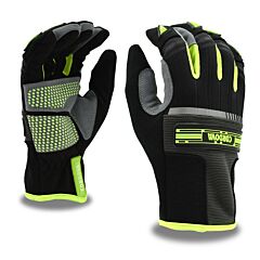 Cordova 99704 Gloves, Pit Pro Hi-Vis Synthetic Leather Palm With Tpr Knuckle Protection And Reinforced Palm, Touchscreen Fingers, Slip-On Cuff, X-Large