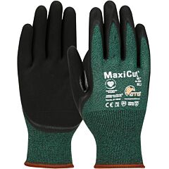 Pip-44-304 Maxicut Oil Cut Gloves, Black Nitrile Coated, Microfoam Grip, Class A2