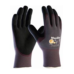 Pip 56-424 Maxidry, Grey Nylon Shell, Purple/ Black Nitrile Non-Slip Palm Coat, Class A3