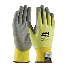 Pip 09-K1250 G-Tek Kev, Yellow 15G Kevlar/Lycra Seamless Knit, Gray Pu Grip, Class A2