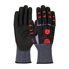 Pip 16-Mp585 G-Tek Polykor Impact, 18G Blue W/L1 Tpr, Black Neofoam Grip, Class A5