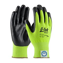 Pip 19-D340Lg G-Tek 3Gx Dyneema Diamond, Hi-Vis Yellow 13G, Black Nitrile Foam, Class A4