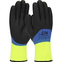 G-Tek 41-1415 Winter Gloves, Polykor, 15G W/ Acrylic Liner Double Dip W/ 3/4 Nitrile Foam, Class A3