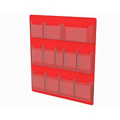 Durham 564-H721 12 Pocket Pouch For 534-43, Red (Must Purchase In Multiples Of 50 Each)