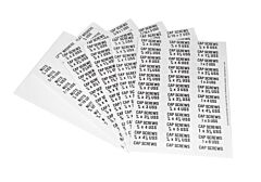 Durham 371-D806 Labels For Bins, White