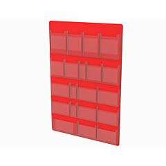Durham 565-H722 20 Pocket Pouch, For 535-43, Red
