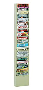 Durham 400-75 Literature Rack, 20 Pockets, Tan