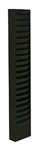 Durham 411-08 Literature Rack, 20 Large Pockets, Black