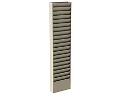 Durham 411-75 Literature Rack, 20 Large Pockets, Tan