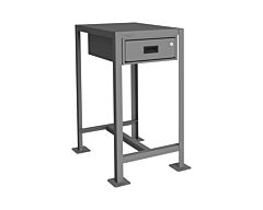 Durham Mtd182436-2K195 Mt Workbench, 1 Shelf, 1 Drawer, 18 X 24
