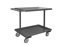 Durham Eas-1832-95 Easy Access Shelf Cart, 2 Shelves