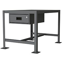 Durham Mtd243624-2K195 Mt Workbench, 1 Shelf, 1 Drawer, 24 X 36