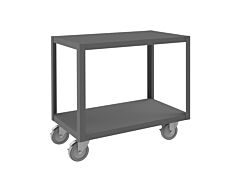 Durham Hmt12G18325Pu295 High Deck Mobile Table, 2 Shelves