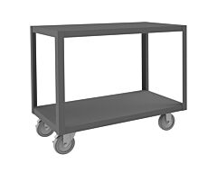 Durham Hmt-1836-2-95 High Deck Mobile Table, 2 Shelves
