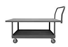 Durham Whpt18485Pu95 Platform Truck, 2 Shelves, 18 X 48