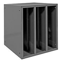 Durham 583-95 Hose Cabinet, 3 Openings, Gray