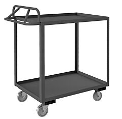 Durham Rsce-304848-2-95 Stock Cart, 2 Shelves, Ergonomic Handle