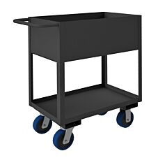 Durham Rsc12-1830-2-3.6K-6Pu-95 Stock Cart, 2 Shelves, High Lip, 18 X 30