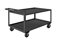 Durham Rscr243636Alu6Mr95 Stock Cart, 2 Shelves, Raised Handle