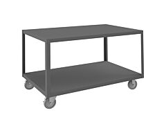 Durham Hmt-3048-2-95 High Deck Mobile Table, 2 Shelves