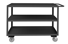 Durham Rsc-2448-3-Blu-95 Stock Cart, 3 Shelves, 24 X 48